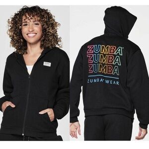 Zumba Wear Black Zip Up Hoodie